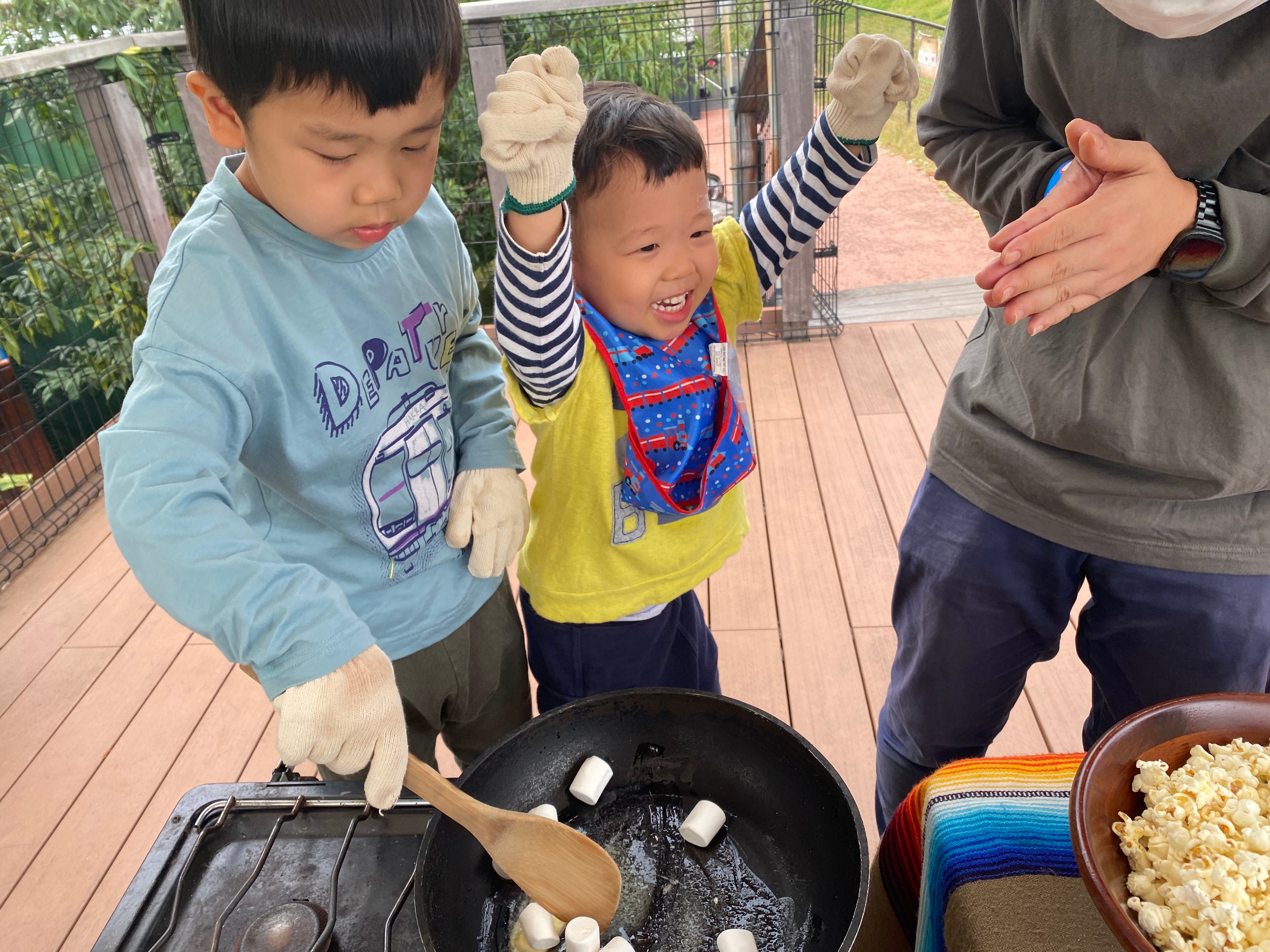 毎週日曜日は様々な体験が楽しめる『BBQ+0（ポップコーン作りや珈琲焙煎等の体験ワークショップ）』を開催！