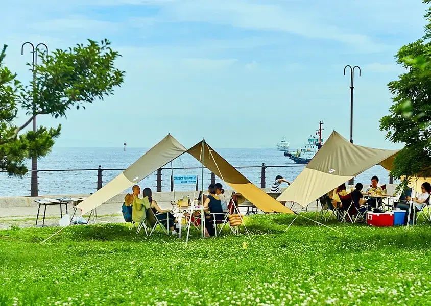 大黒ふ頭海釣り公園 デイキャンプ&BBQガーデンの3枚目画像