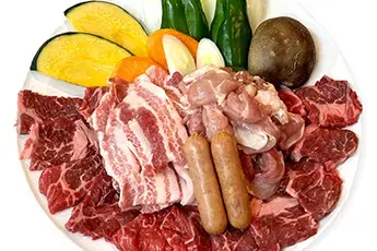BBQ肉セット2人前