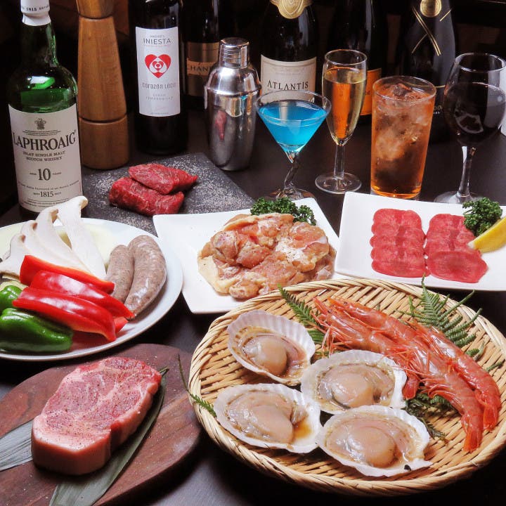 お肉！海鮮！野菜！全て満喫スペシャルコース(2.5時間飲み放題)