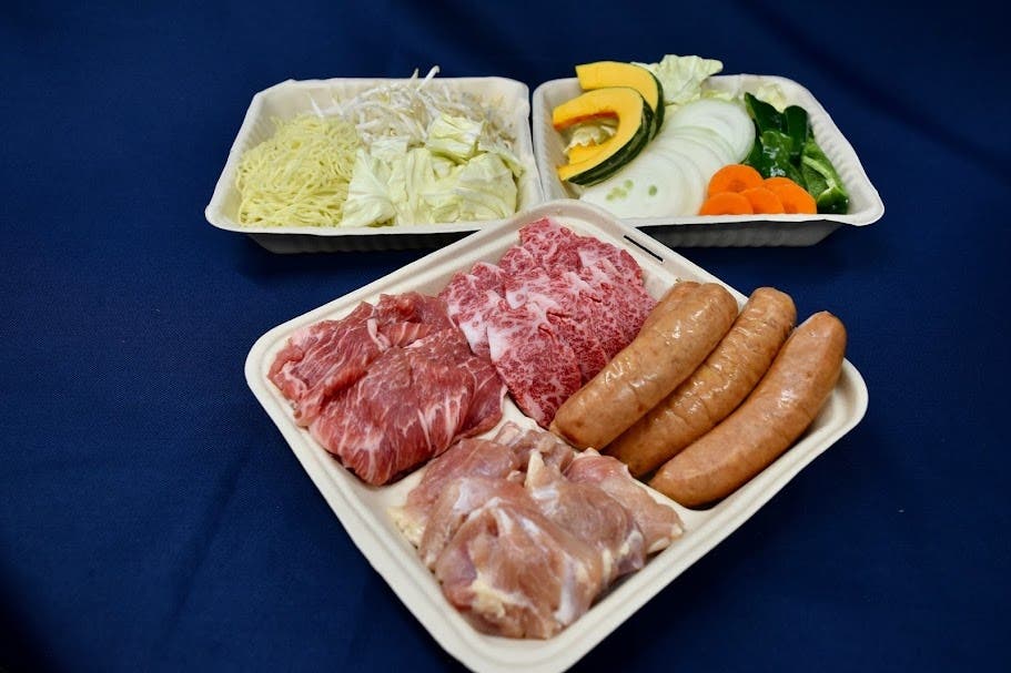 鉄板焼Bセット（国産ブランド肉）