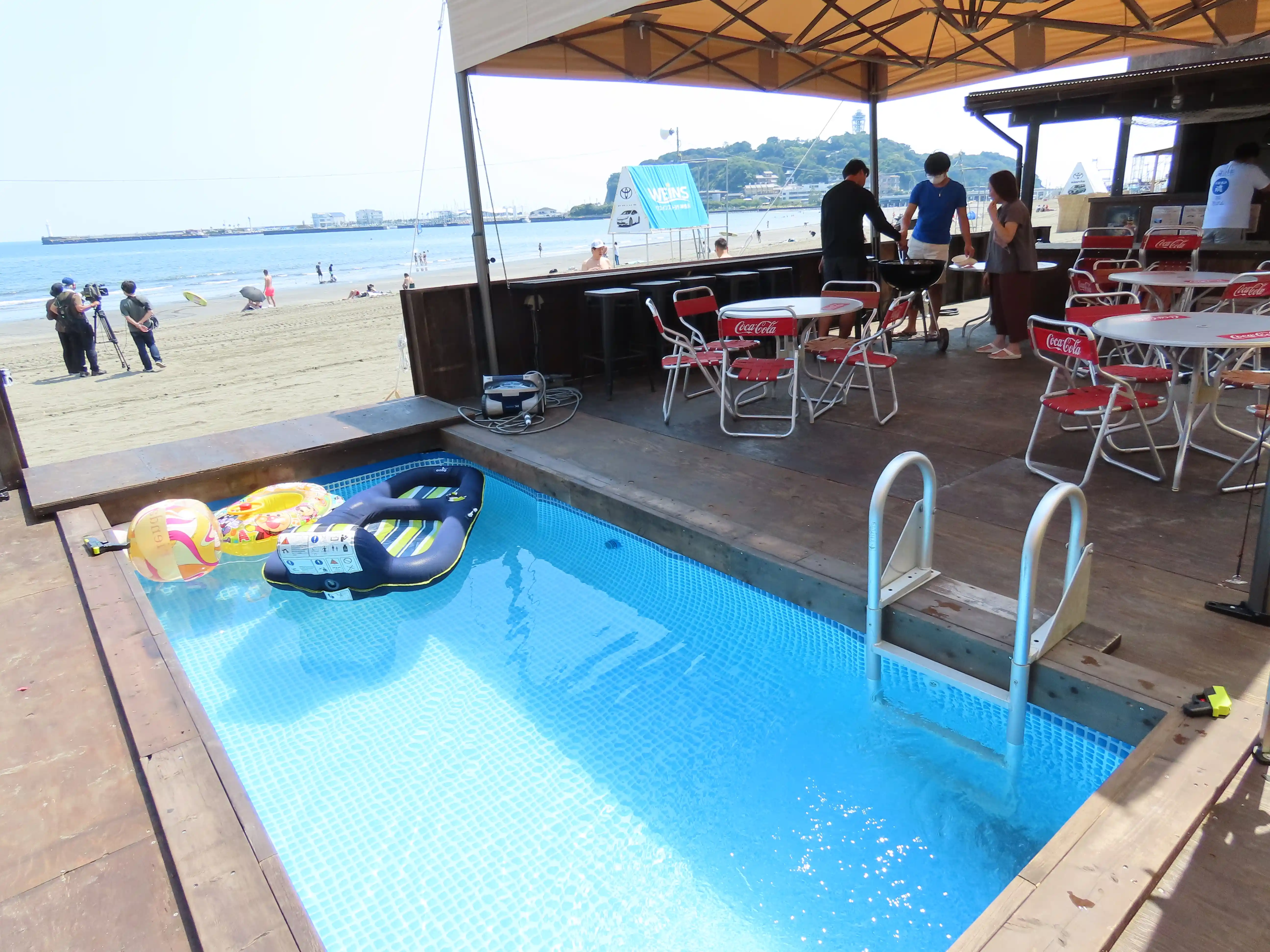 湘南江の島海岸海の家ちょっとヨットビーチハウス江ノ島BBQ(バーベキュー)コート by SHO’s Barの2枚目画像