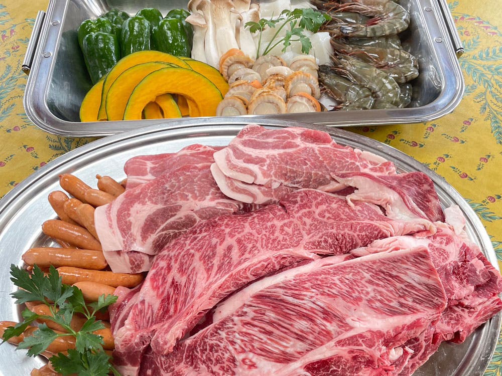 手ぶらでテントBBQ