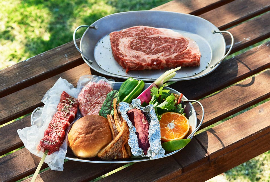 ガーデンでバーベキューBset