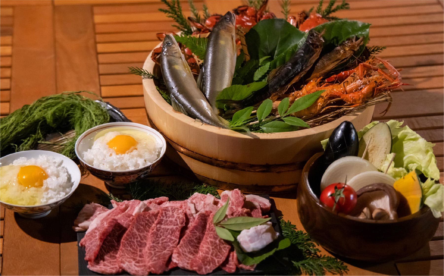 四万十川の幸＆四万十牛の究極炭火焼きBBQセット