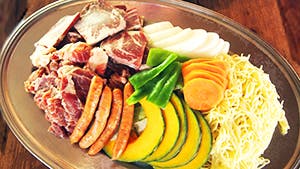 BBQ肉野菜盛合せ