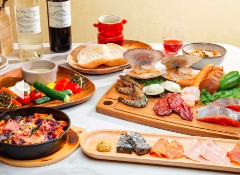 帆立・蛤・ワイン鱒・海老、海香るイタリアンBBQ