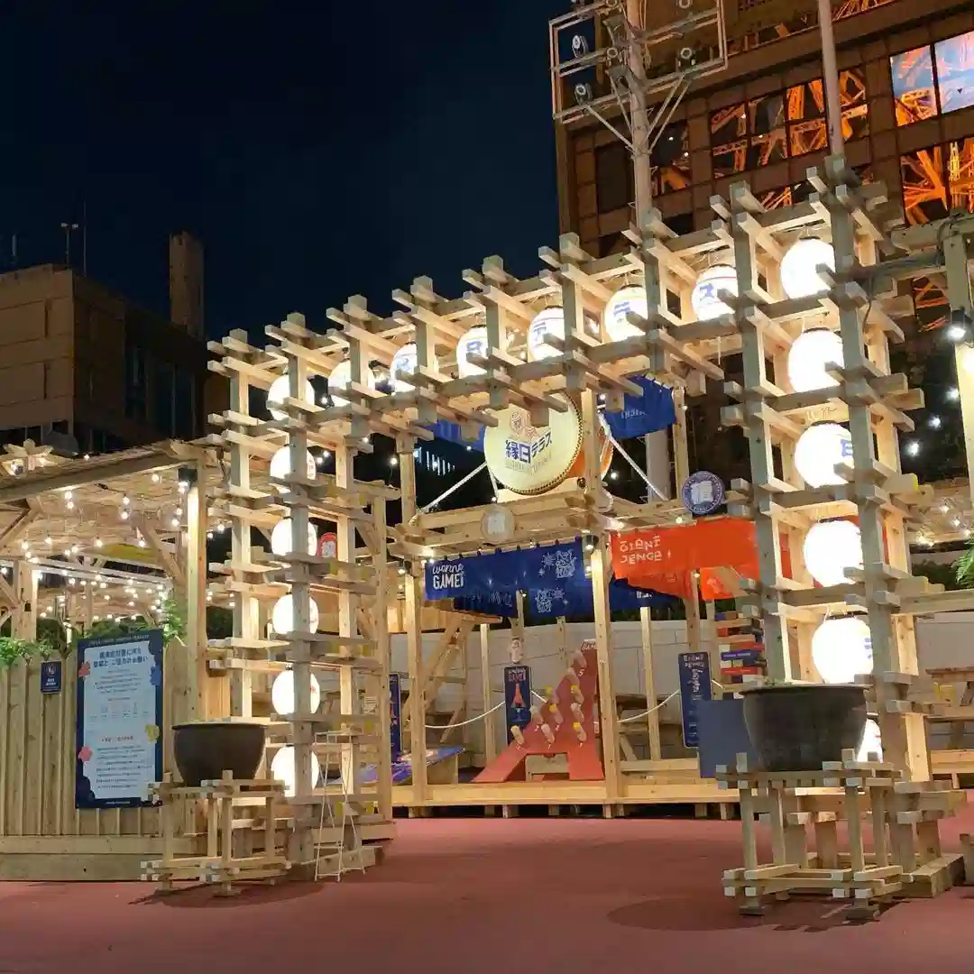 TOKYO TOWER 縁日テラスでハイボール