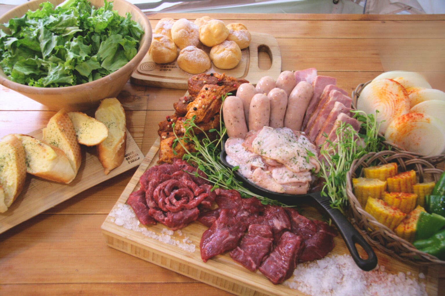 国産牛ステーキのレギュラーBBQコース