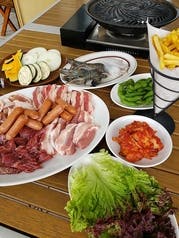 【Dinner限定】飲み放題付きベイサイドテラスBBQ/デラックスプラン