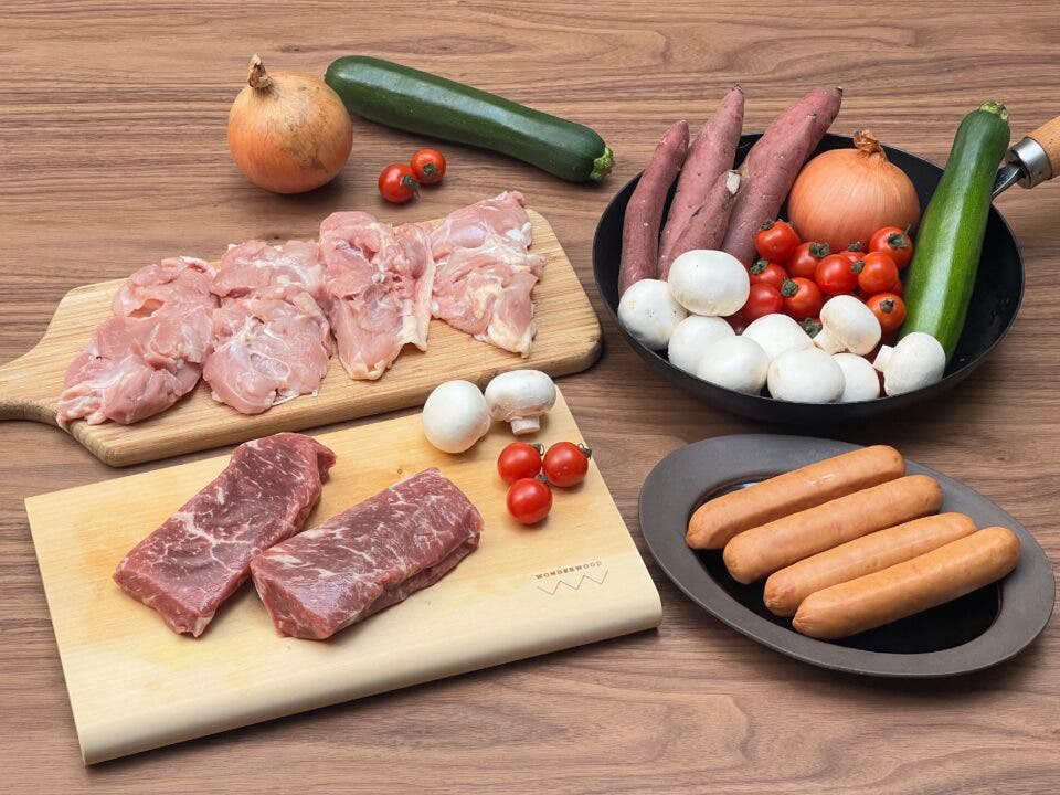 【食材・BBQ道具付き】みのり牛メインの手ぶらBBQプラン
