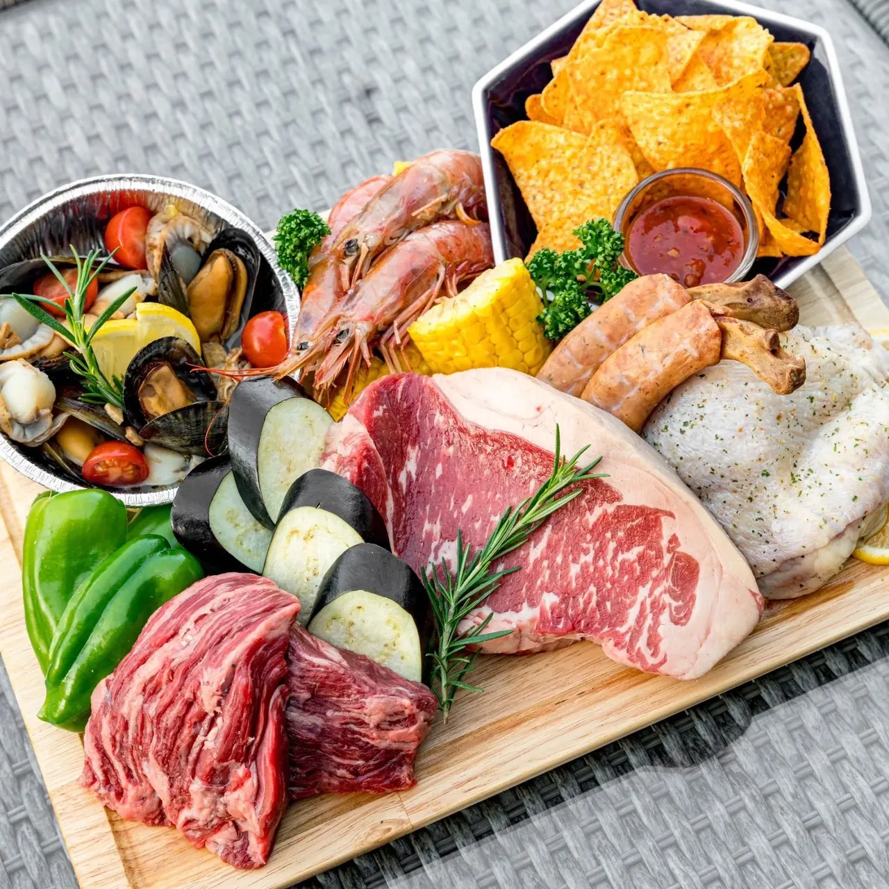 サーロインステーキ付きBBQコース