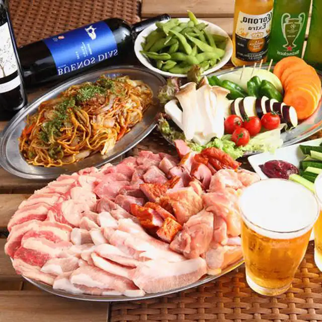 BBQセット/120分飲み放題付き