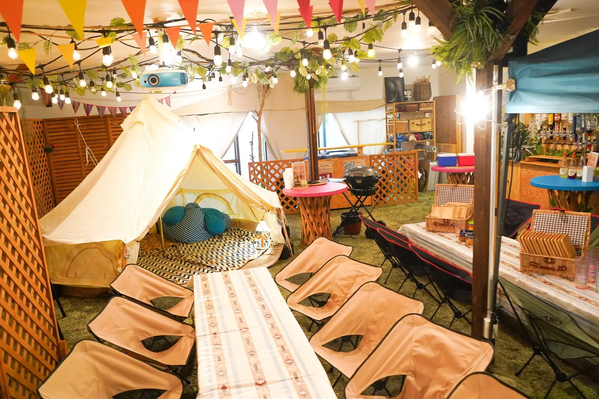 全天候型 室内快適BBQ&貸切キャンピングテントcafe SUNNY GARDENの1枚目画像