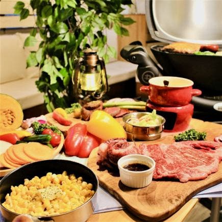 【お手軽手ぶらBBQ食べ放題コース+タコス】+平日2.5H飲み放題付