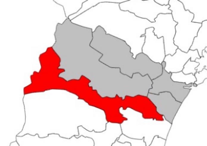 仙台市の地図