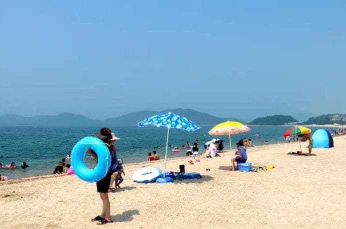 虹ケ浜海水浴場キャンプ場（山口）