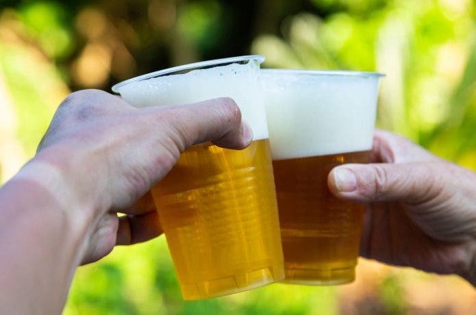 ビールで乾杯