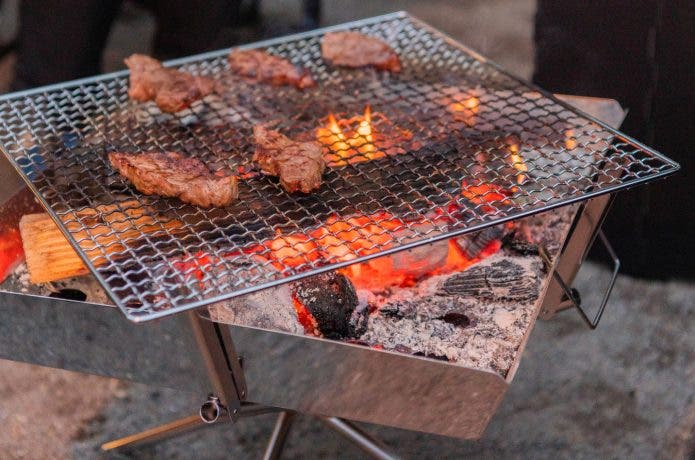 炭火での焼き肉