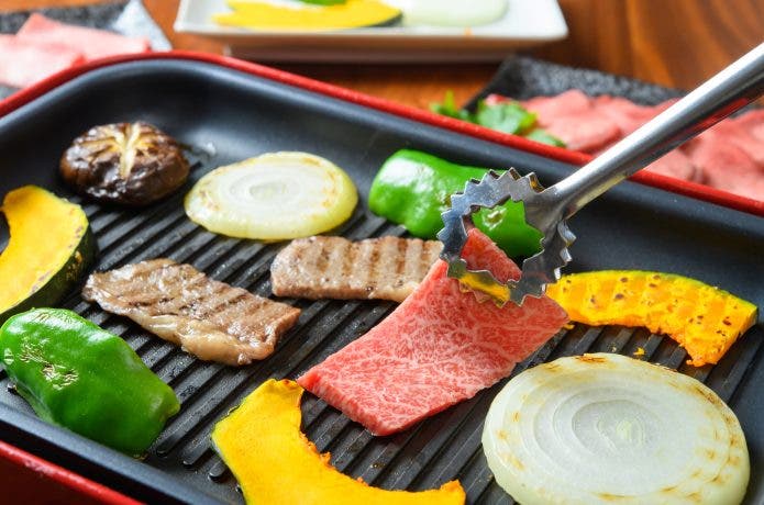 ホットプレートでBBQ